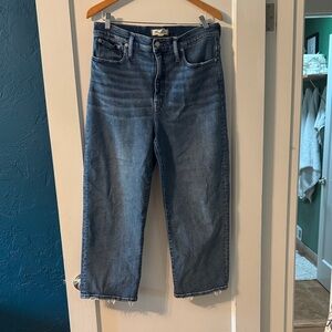 Madewell Slim Wide Leg Crop Jeans